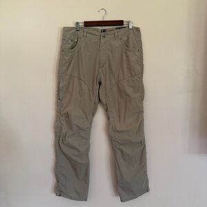 KÜHL Men’s Khaki Cotton Nylon Pants 36x32 Hiking Outdoor Casual – Minor Marks